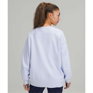 Lululemon Perfectly Oversized Crew Neck Pullover Sweatshirt In Pastel Blue
